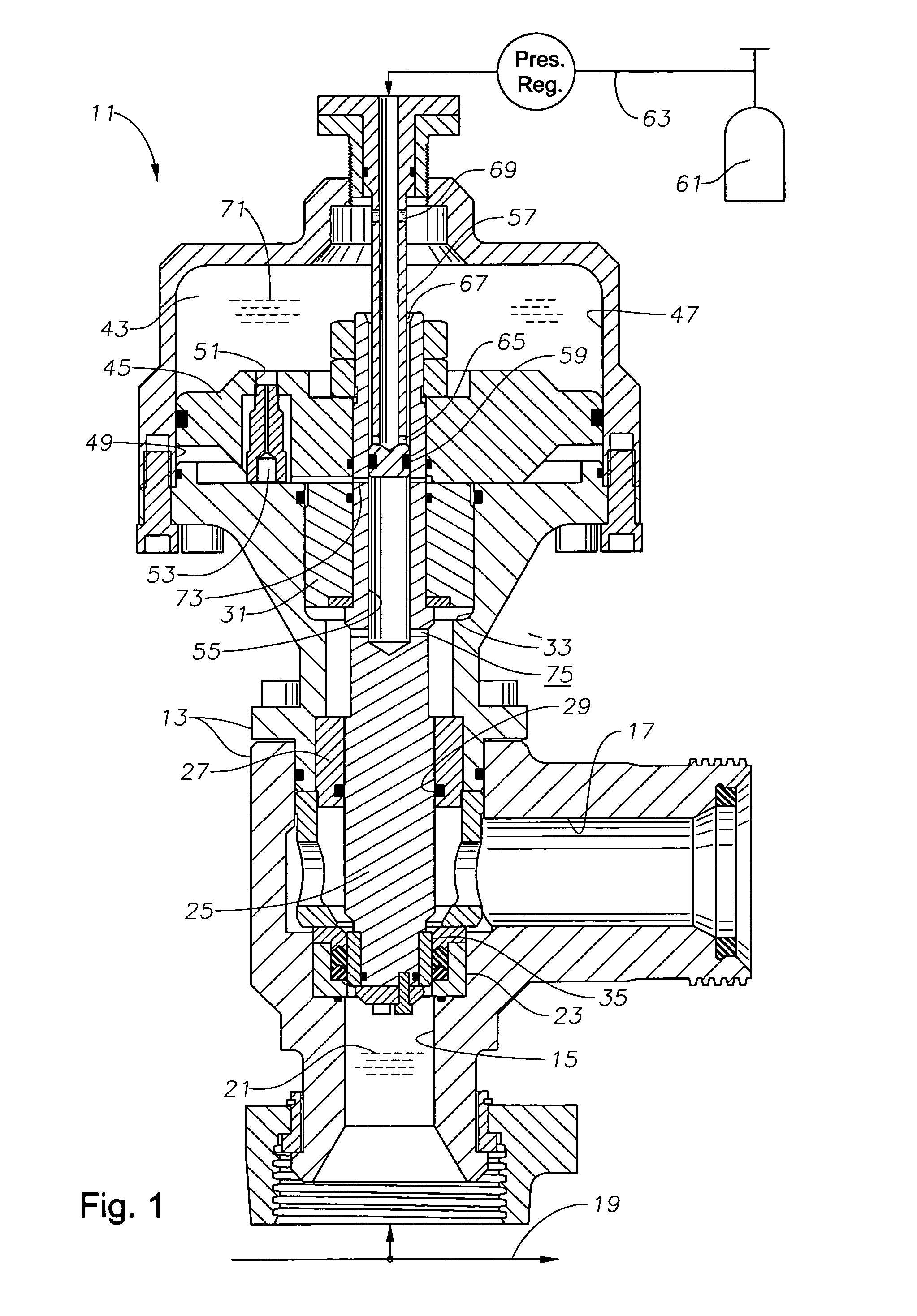 Emergency pressure relief valve with enhanced reset