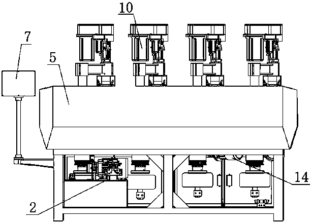 Automatic multi-station valve drilling and tapping compound machine