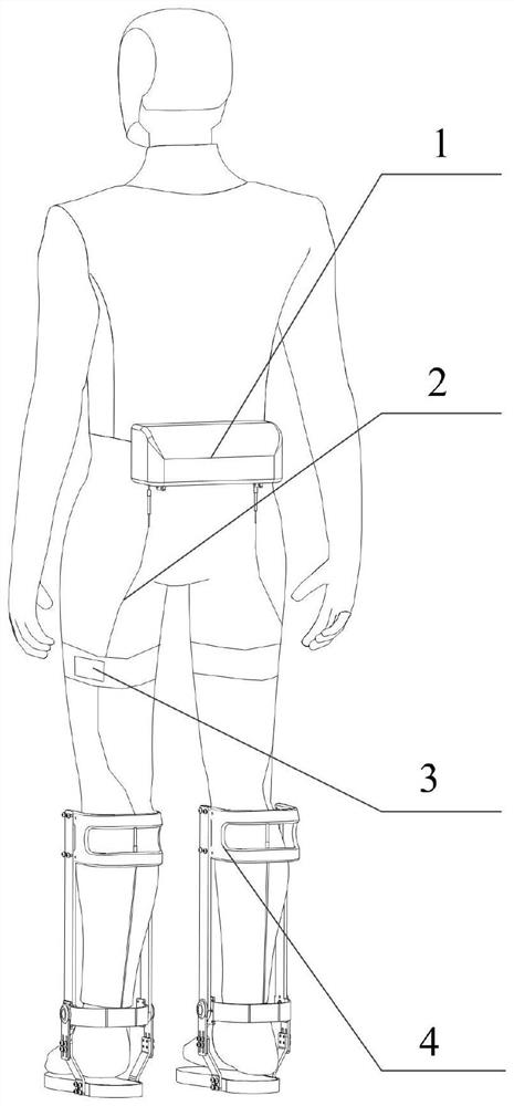 Active energy storage type ankle joint walking aid