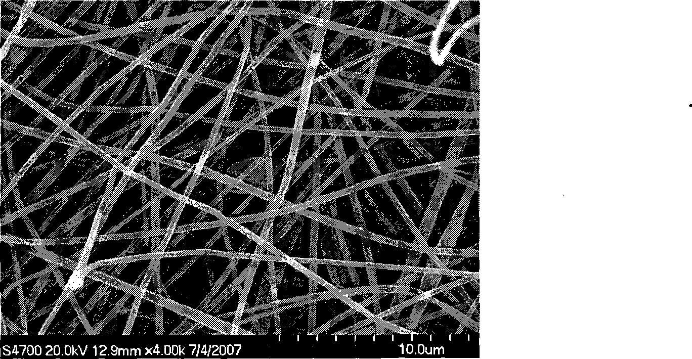 Method for preparing nano fiber reinforcement toughening resin base composite material