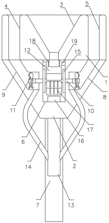 Uniform temperature type fluidized instant freezer spray nozzle capable of avoiding food adhesion