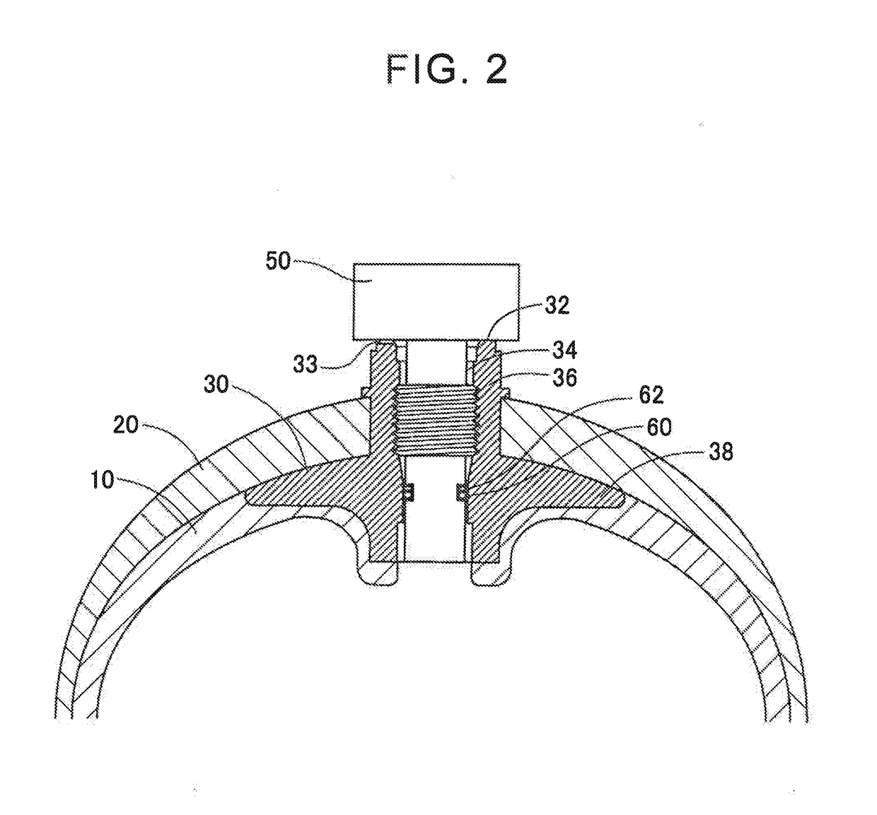 High-pressure gas tank and movable body