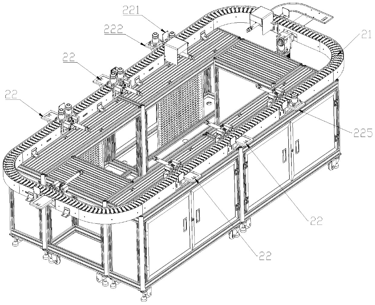 Teaching practical training equipment by using flexible mixed order automatic production line as basis