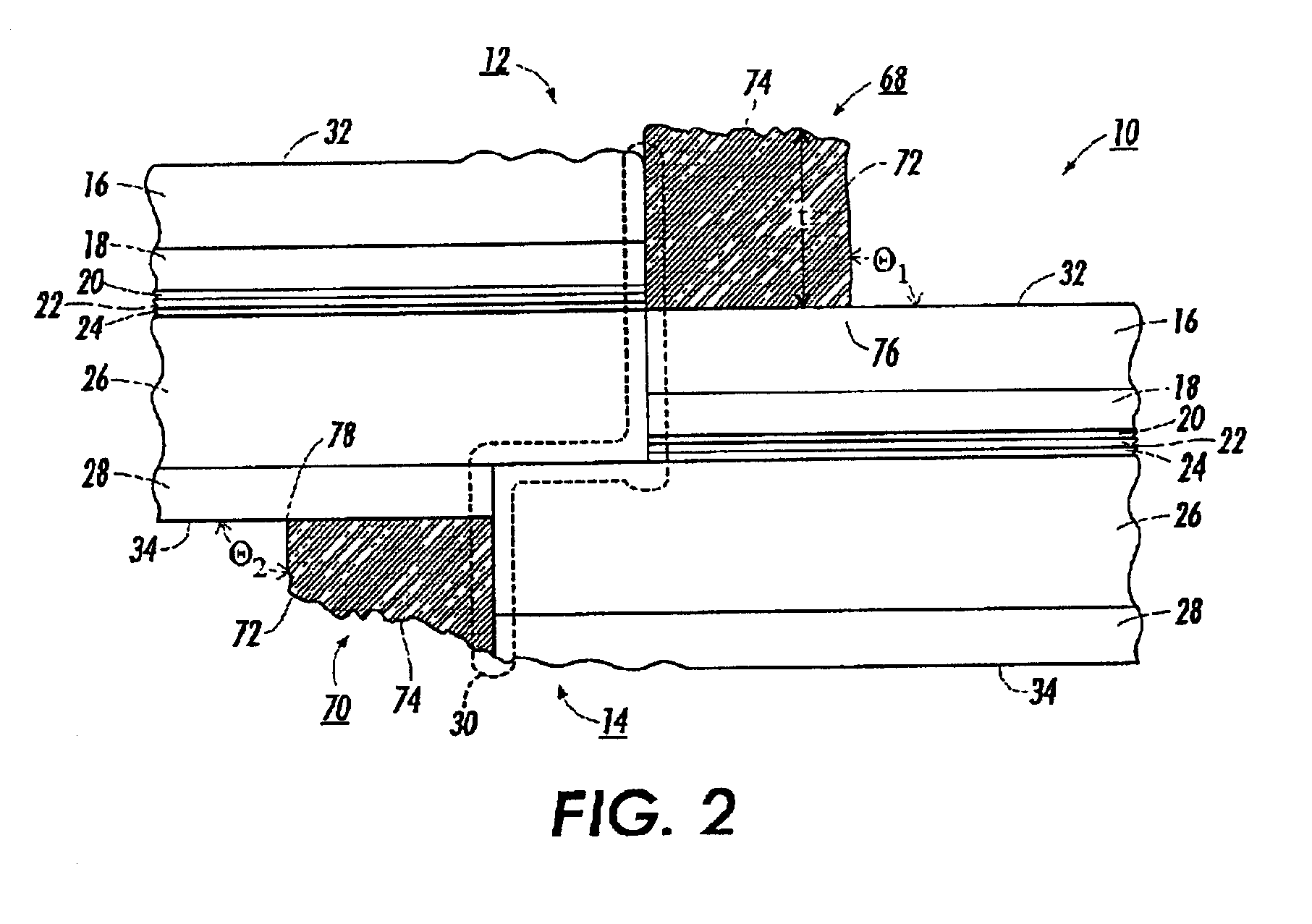 Flexible imaging member seam treatment article and preparation method thereof