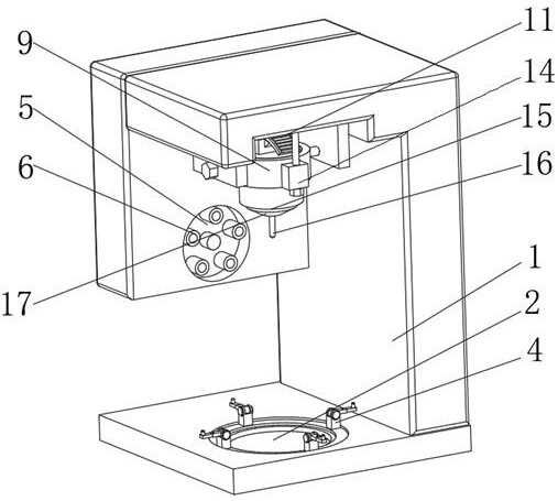 A mechanized processing device for hardware parts