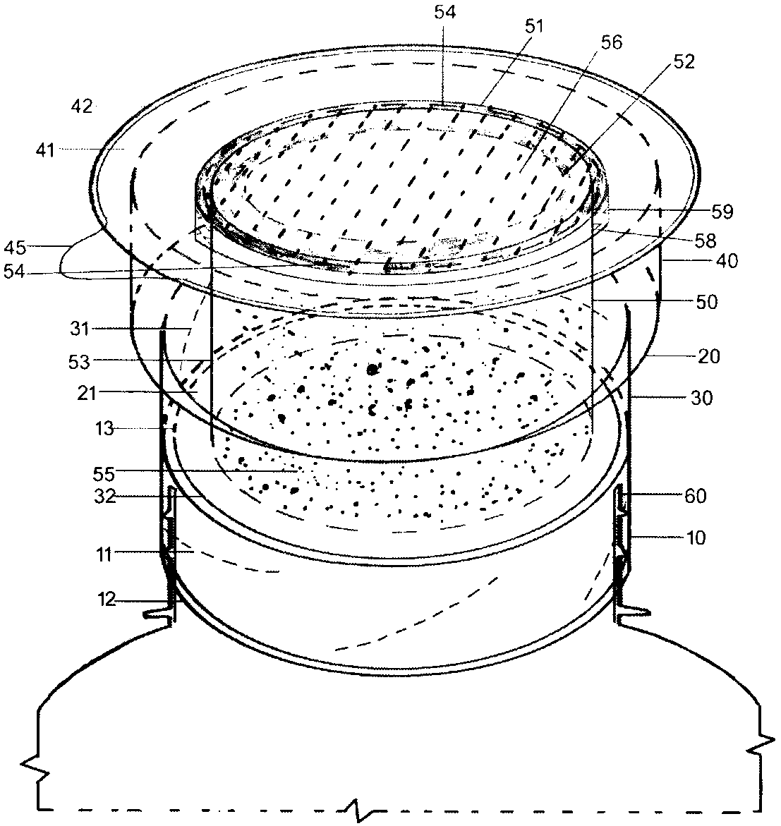 Double-layer plastic bottle cap capable of adding beverage seasoning