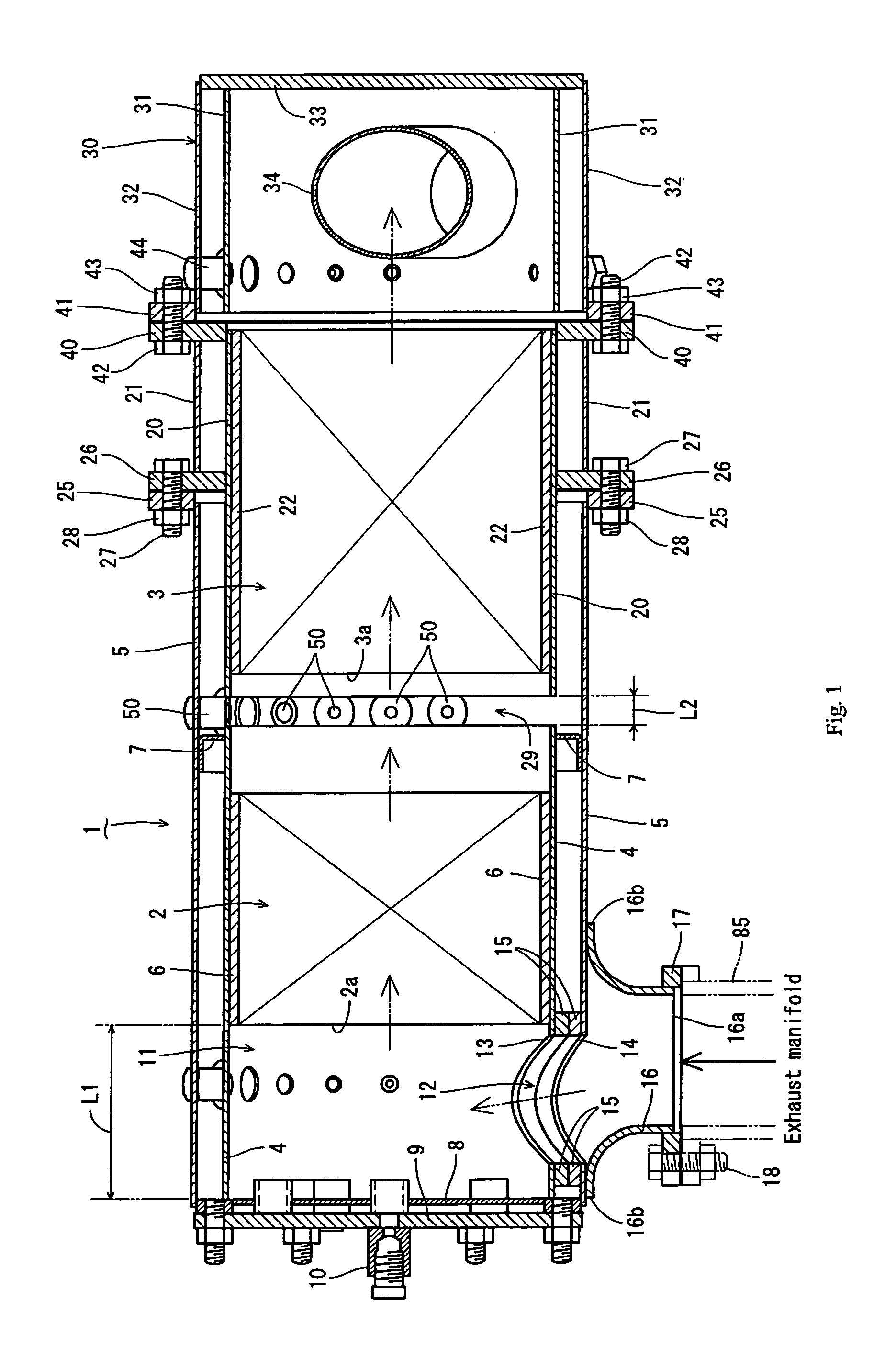 Work vehicle-mounted engine device