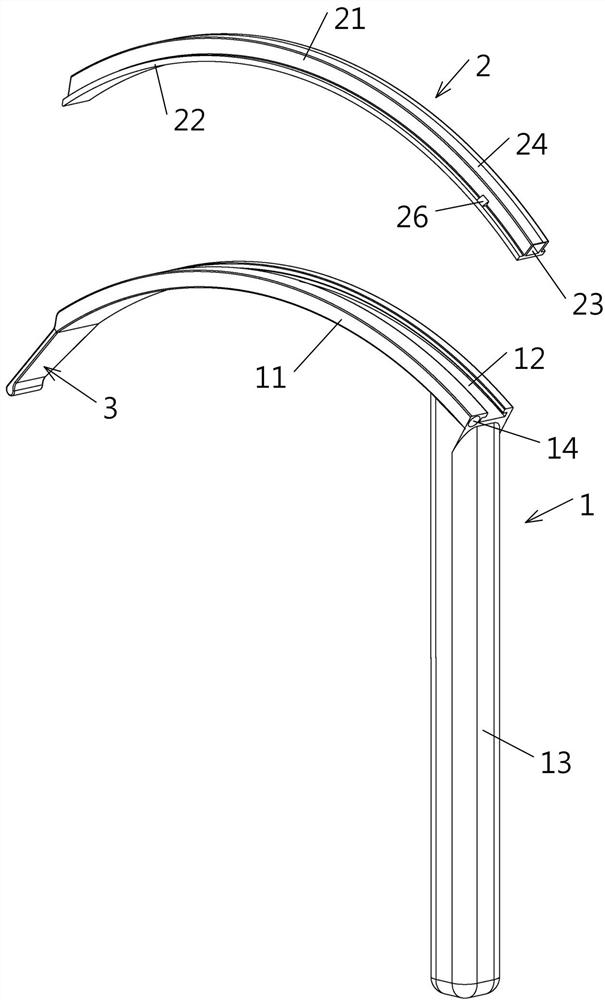 Intubation device capable of being used for difficult airway independently or in cooperation with fiber bronchoscope