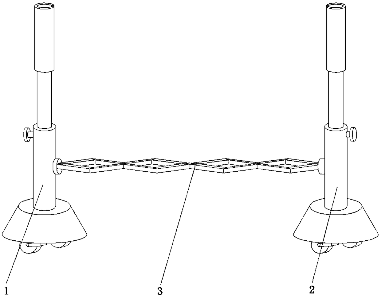 Indoor-outdoor supporting hanger for banners