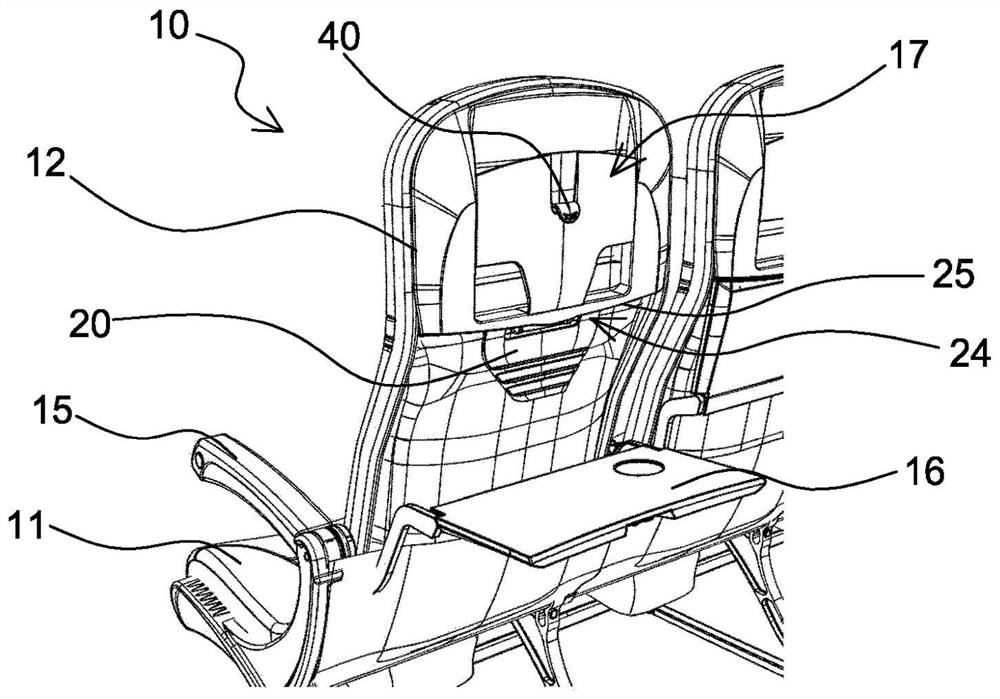 Holder for portable equipment for aircraft seats