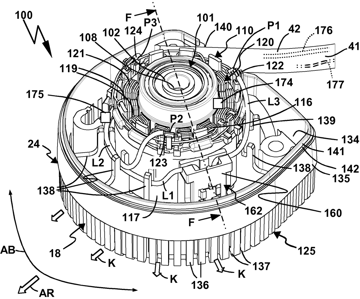 Hand-held machine tool having suction hose