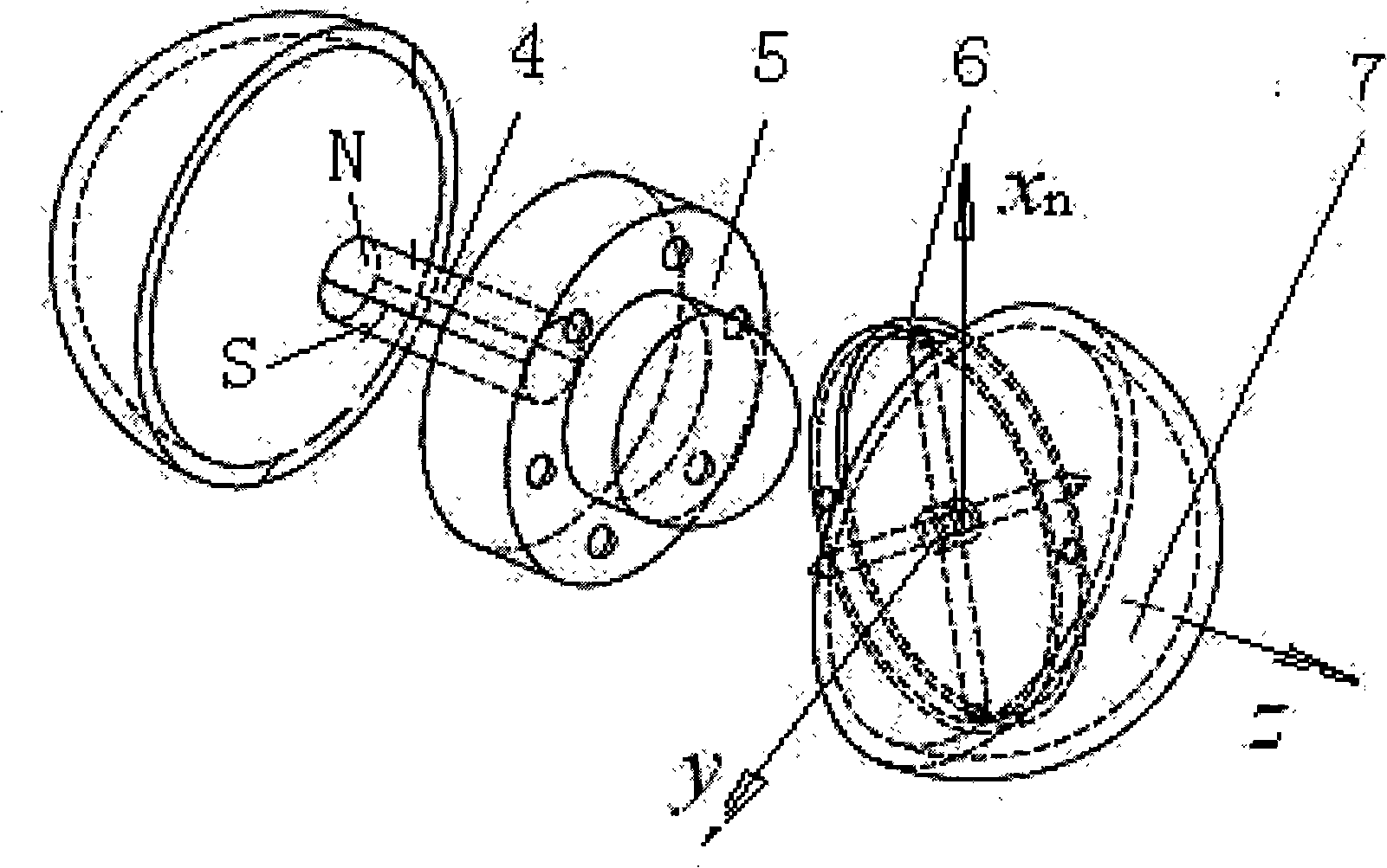 Combined method of magnetic field and vision for locating gesture of medical micro type robot in vivo