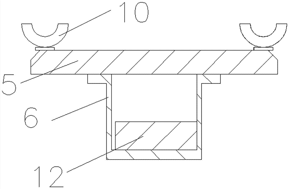 Steel pipeline arc plate fishing device