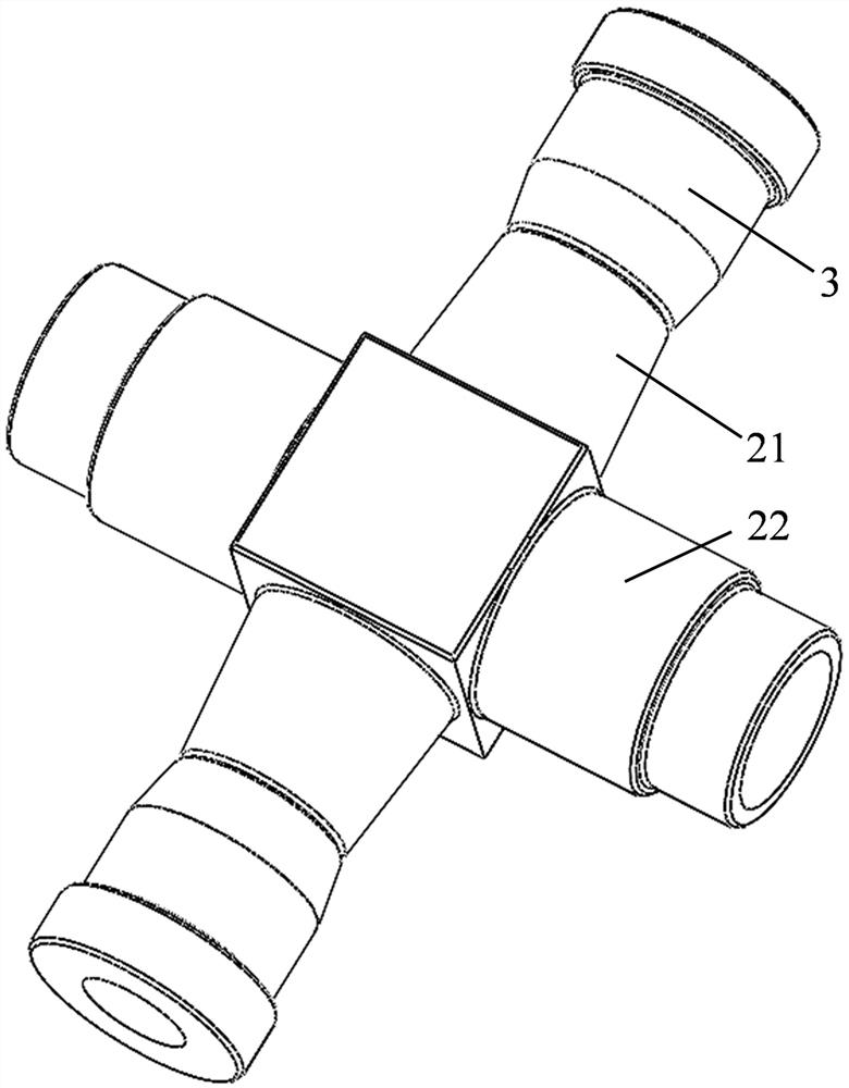 A vibration-damping calf structure of a humanoid robot