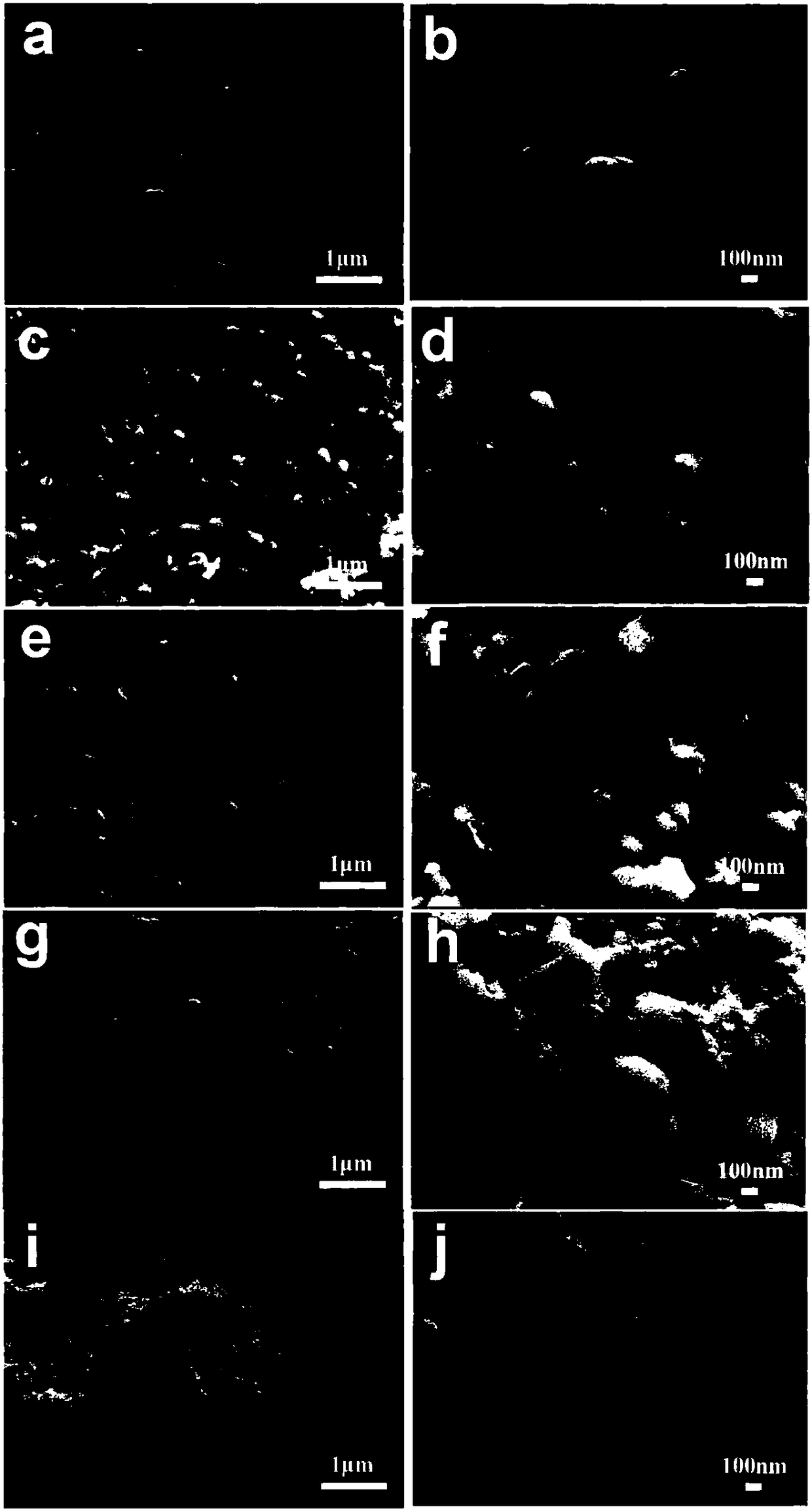 Preparation method of vanadium tetrasulfide/graphene composite material used for electrode of sodium ion battery