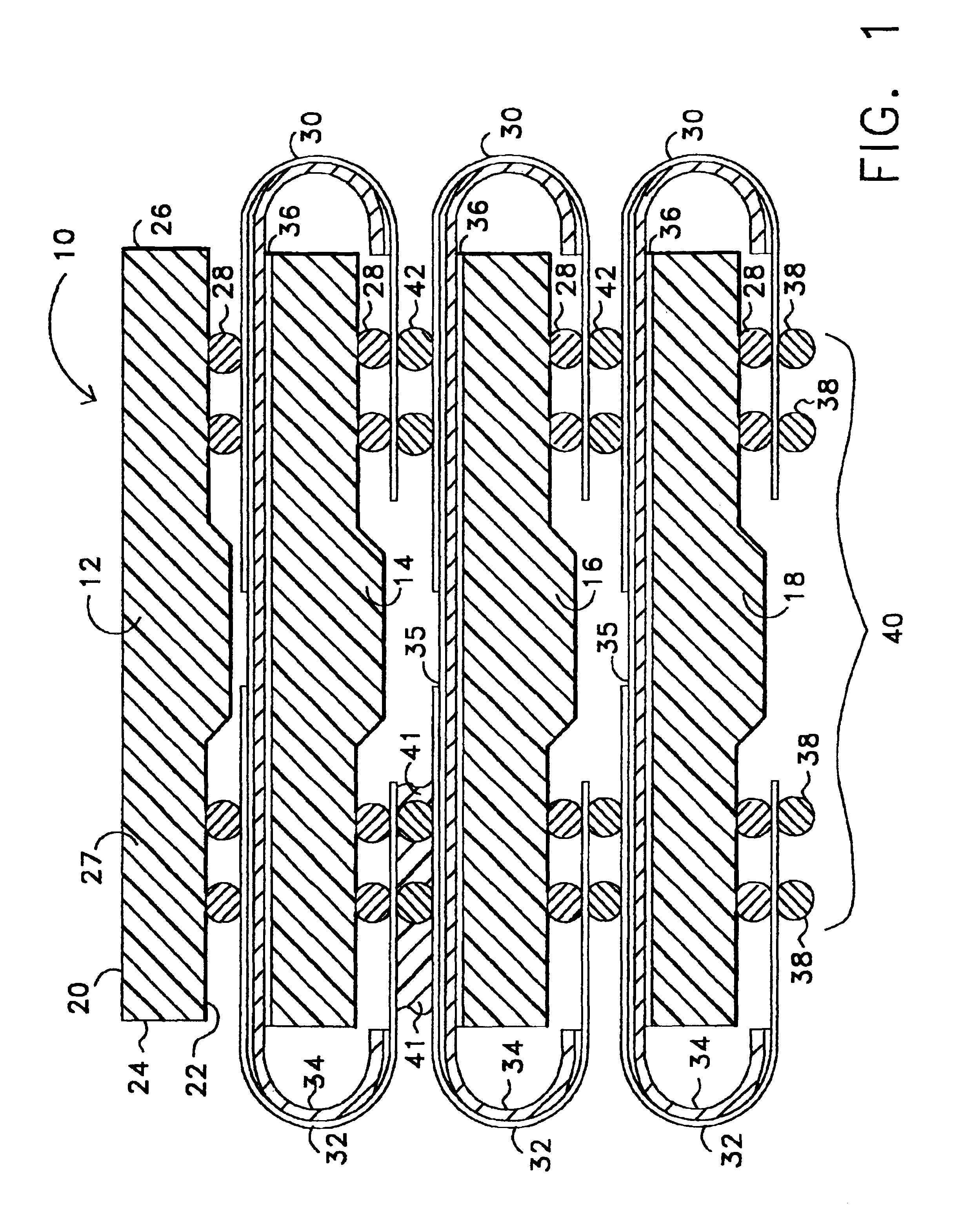 Memory expansion and chip scale stacking system and method