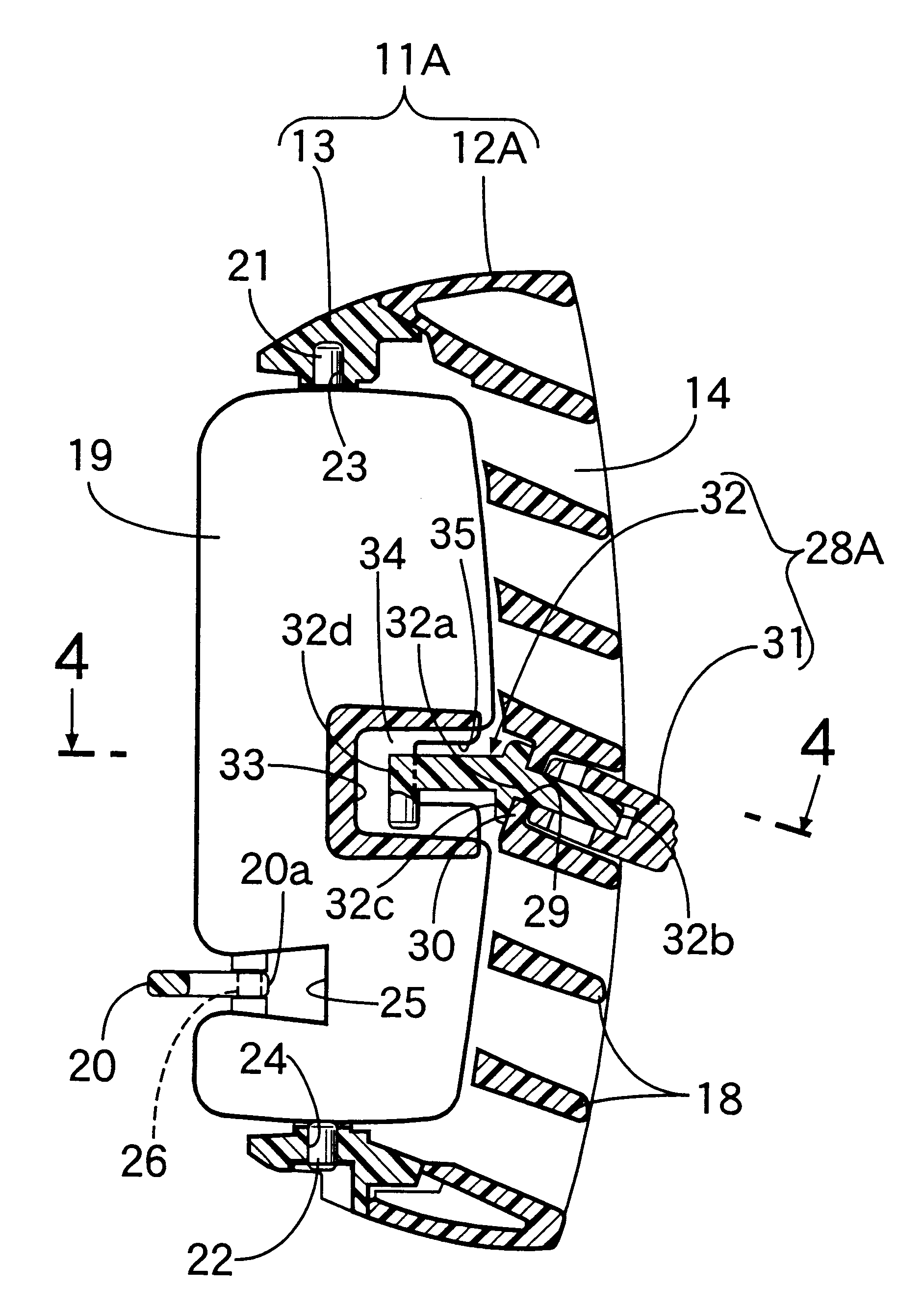 Air conditioner outlet vent device