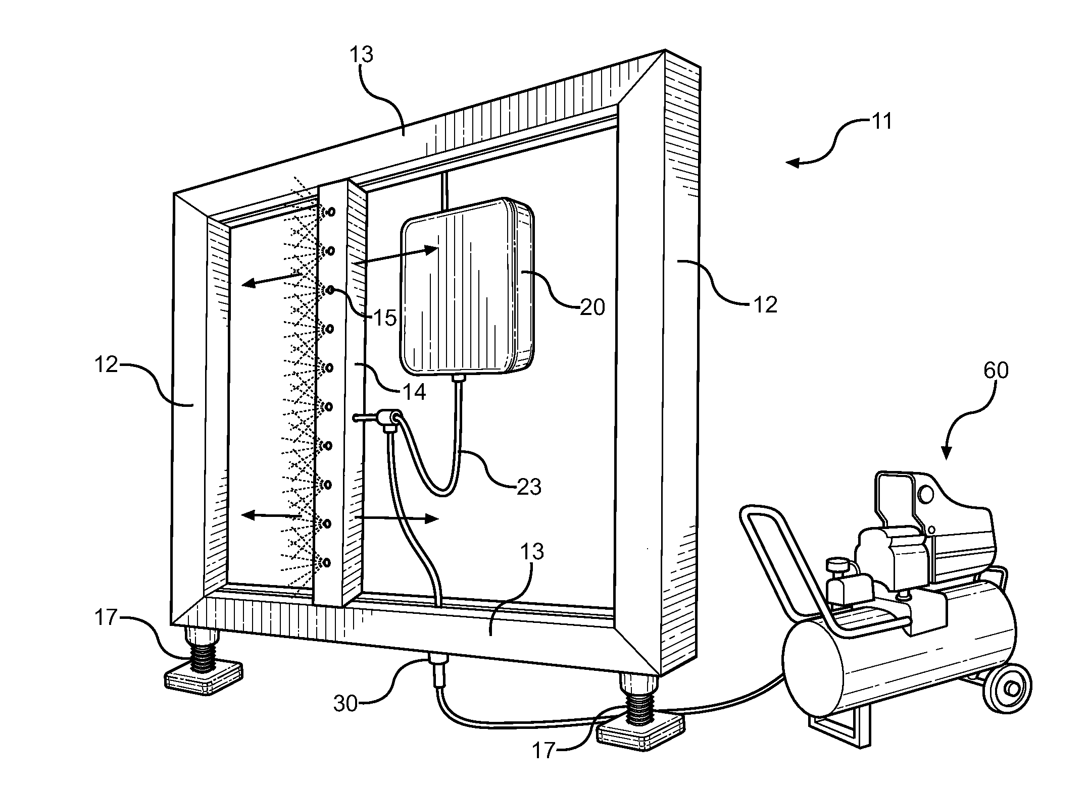 Pneumatic Surface Painting Frame