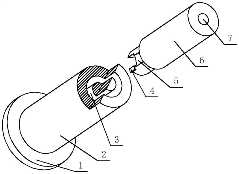 Long-depth annular hole machining method