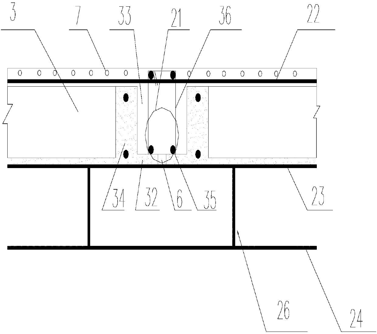 Steel structure fabricated cavity floor slab