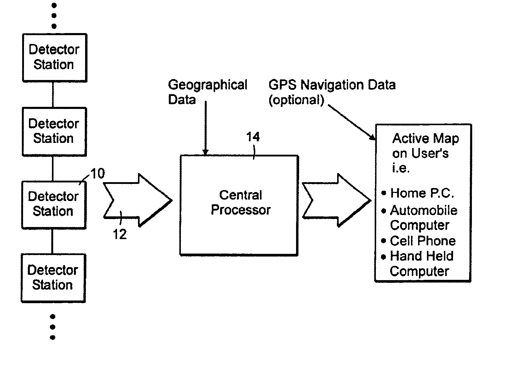 Method and apparatus for detection and remote notification of vehicle parking space availability data