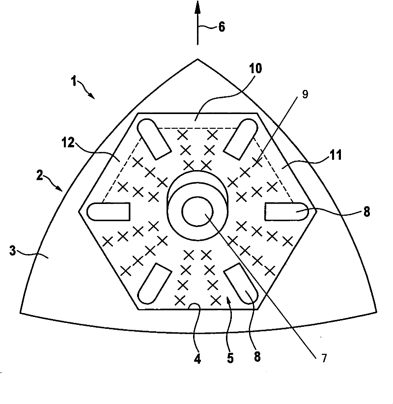 Grinding disc device for grinding apparatus of manual operation