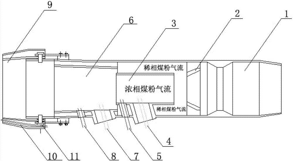 Oxygen-adding ignition burner for coal-fired boiler of power station and ignition combustion-stabilizing method for oxygen-adding ignition burner