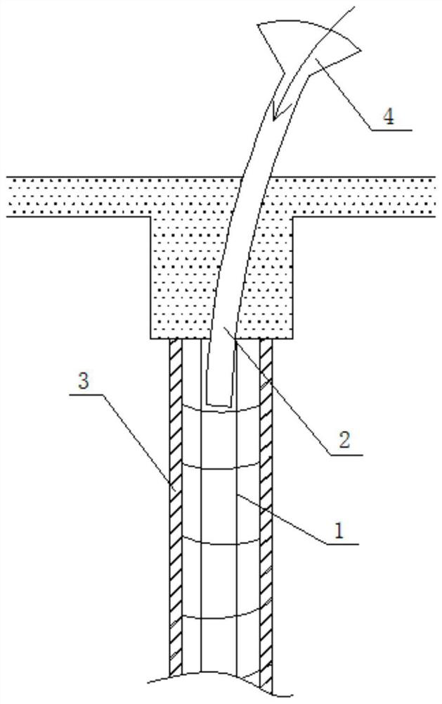 Constructional column structure and pouring method