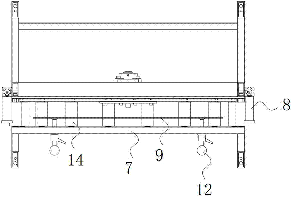 Movable discharging rack