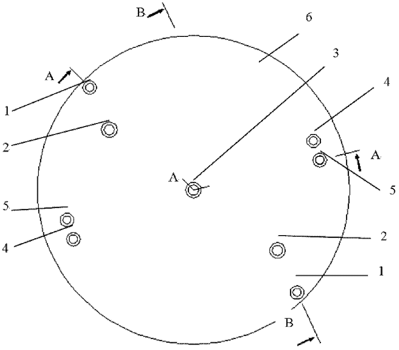 Inclined entering gas spray header applied to metal organic chemical vapor deposition reactor