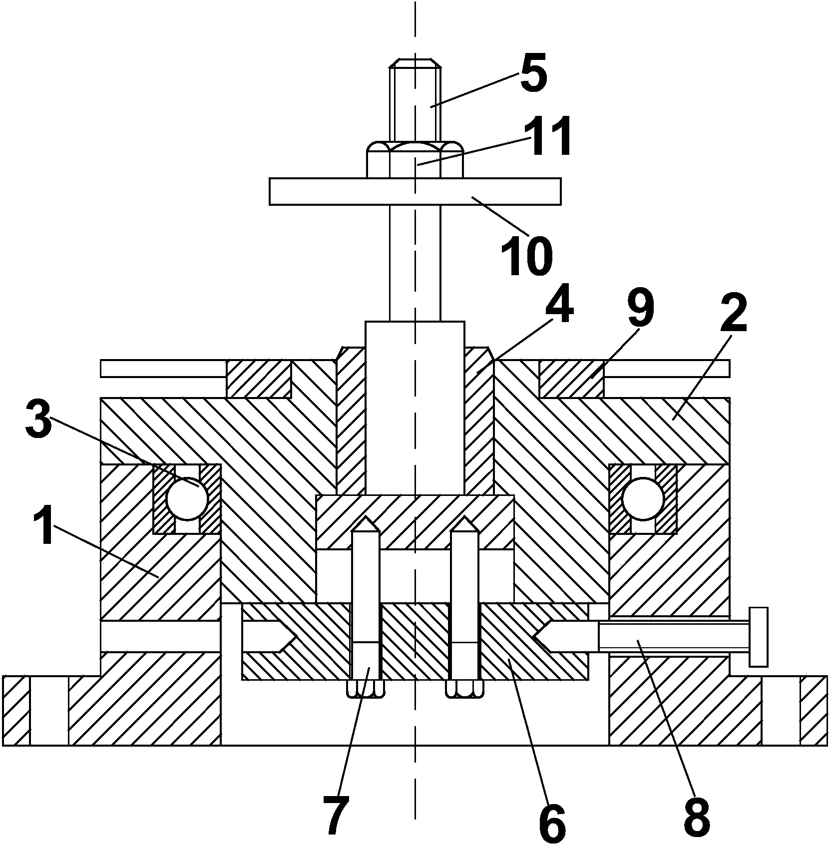 Rotary positioning drilling clamp