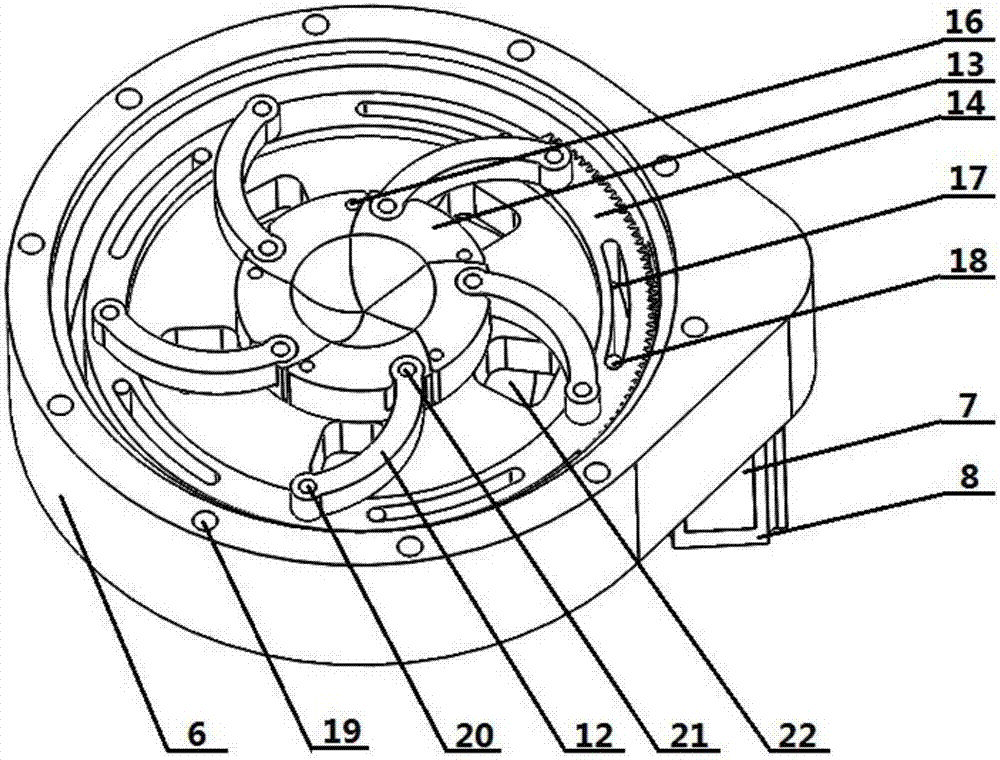 A horizontal well staged fracturing wellhead automatic ball thrower