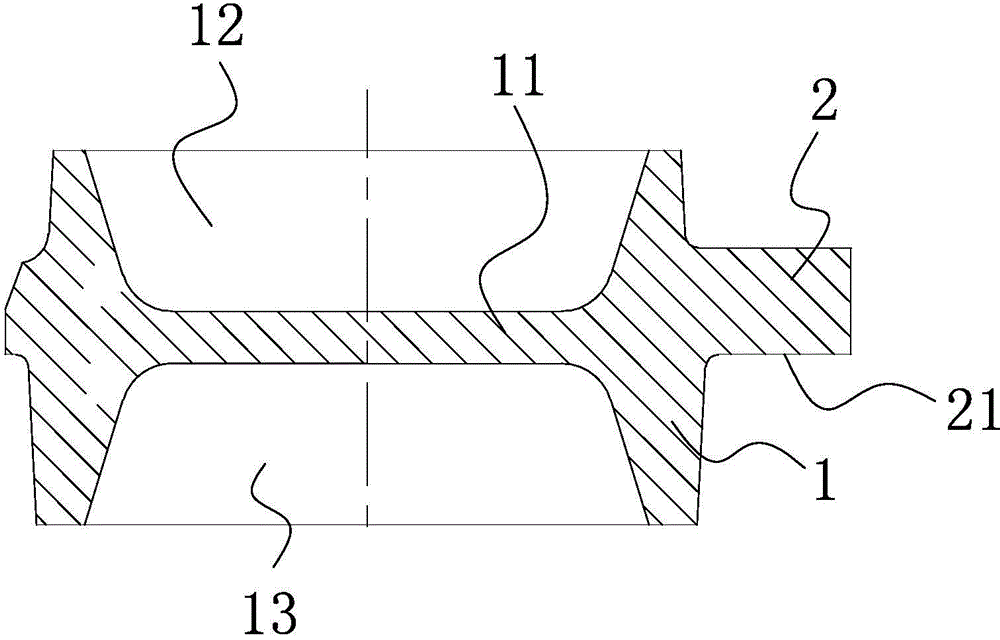 Outer ring forged piece of wheel hub unit