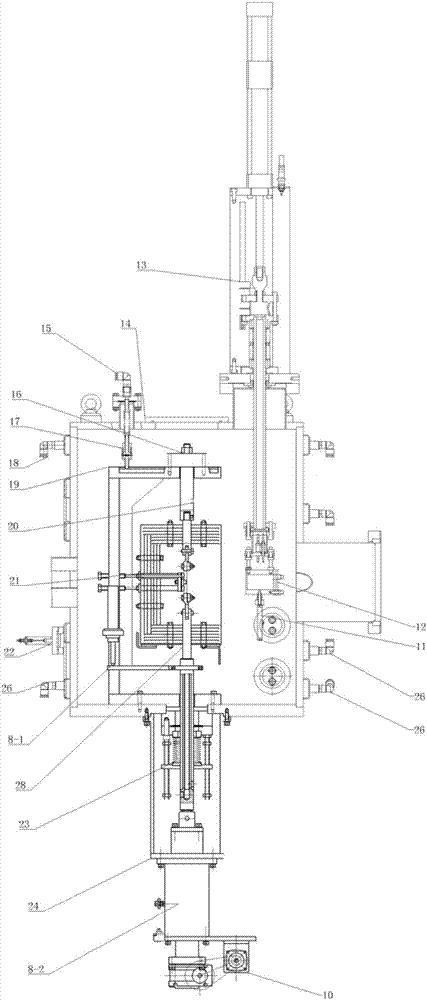 High-temperature irradiation creeping device