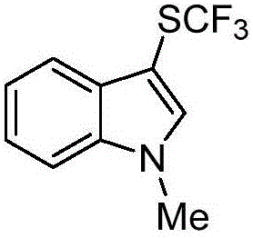 Method for preparing trifluoro-methylmercapto-substituted indole compound