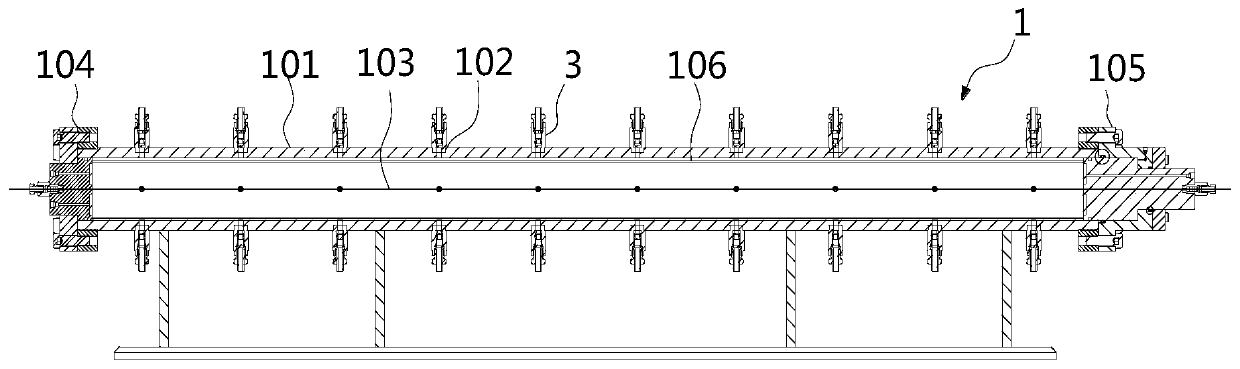 A hydrate environment simulation device