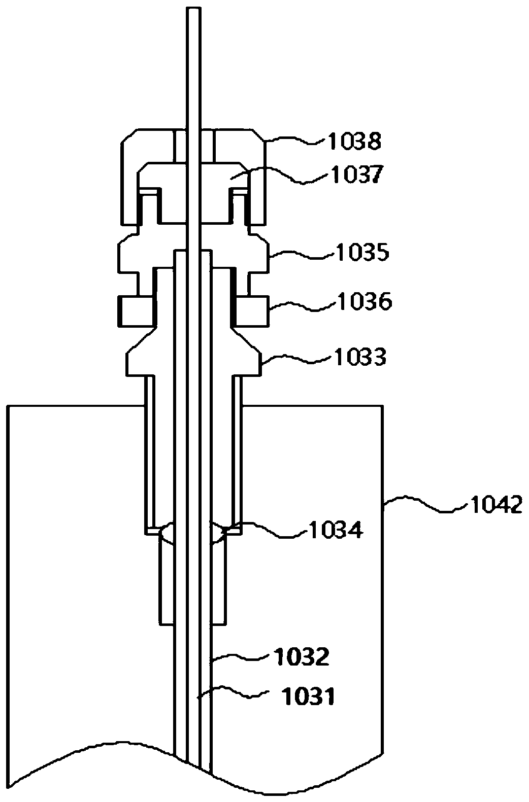 A hydrate environment simulation device