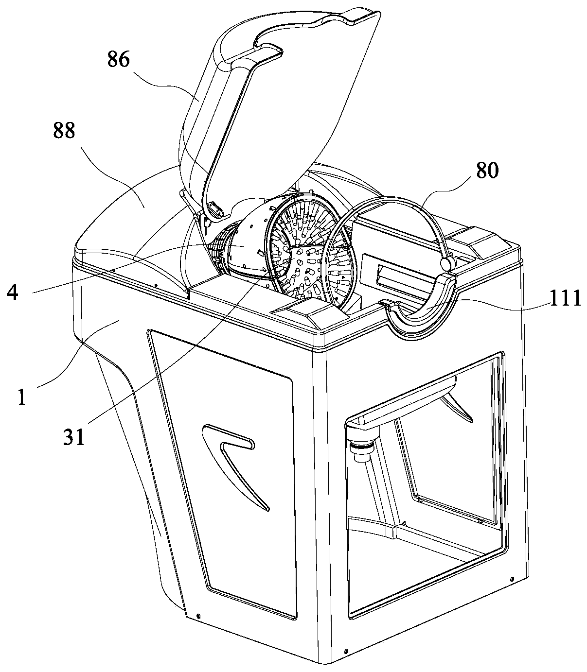 Automatic hair washing machine and working method thereof