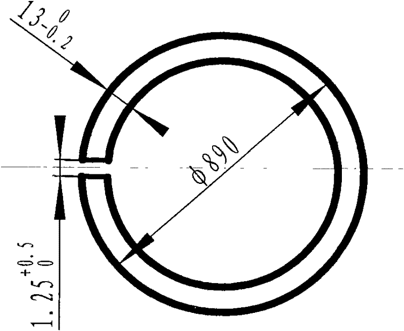 Method for manufacturing large elastic obturating piston ring