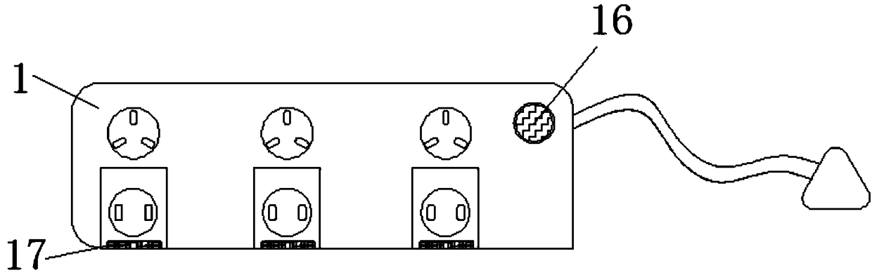 Socket capable of changing jack distance through local deformation