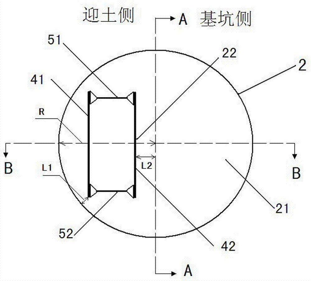 Foundation pit supporting structure and construction method thereof