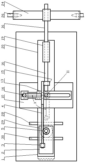 Cutting device for semicircular notch of pipe body