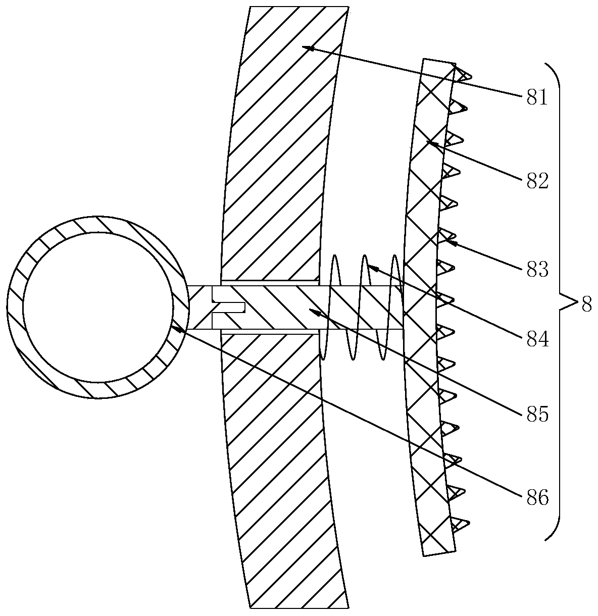 Equal-length slitting processer and equal-length slitting method for nylon webbing