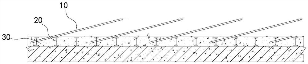 Tunnel inclined shaft construction method for V-grade surrounding rock soil