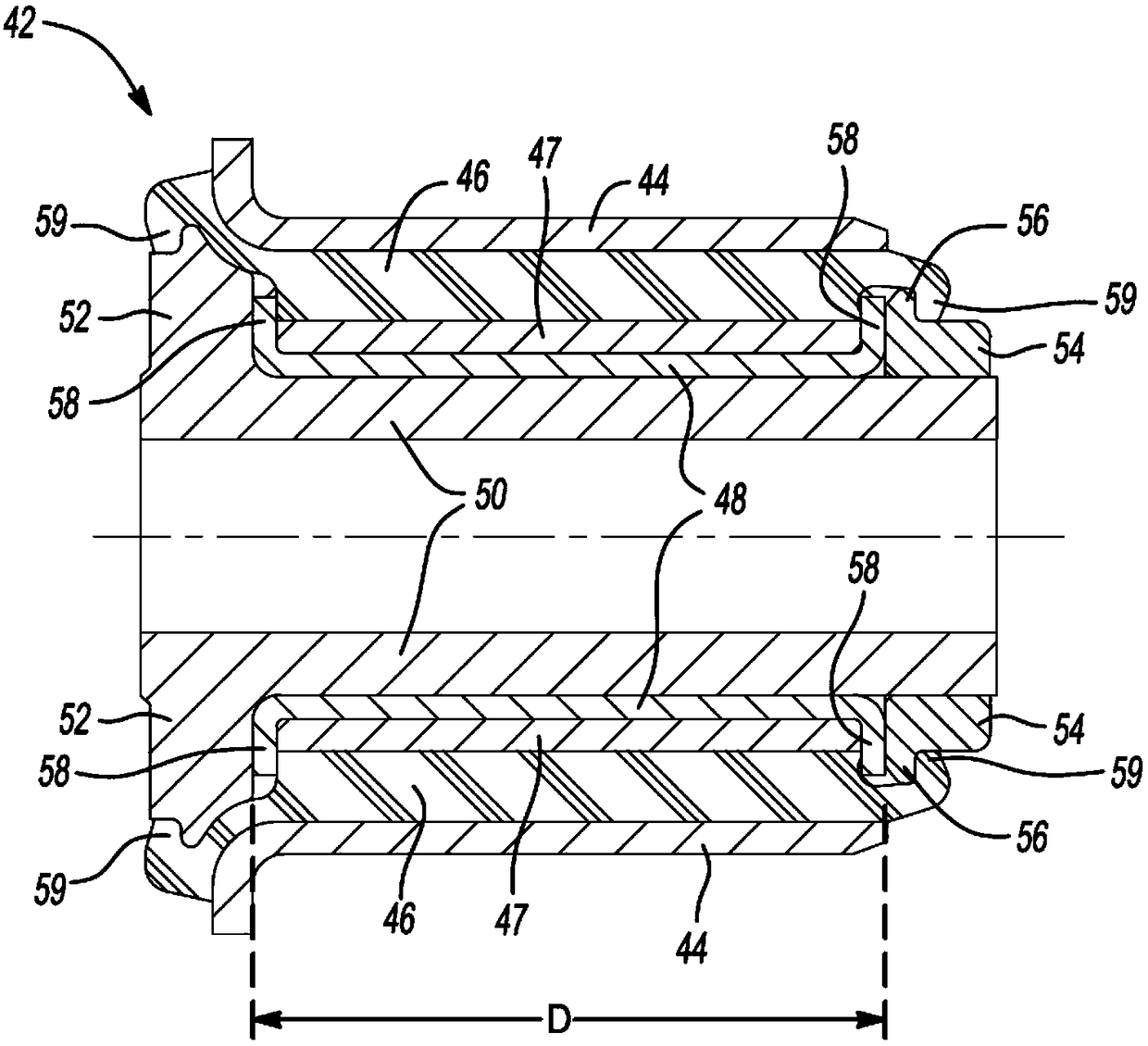 Vehicle suspension bushing assembly and method of assembling same