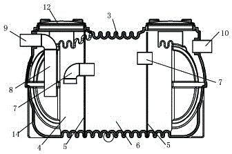 Foam septic tank