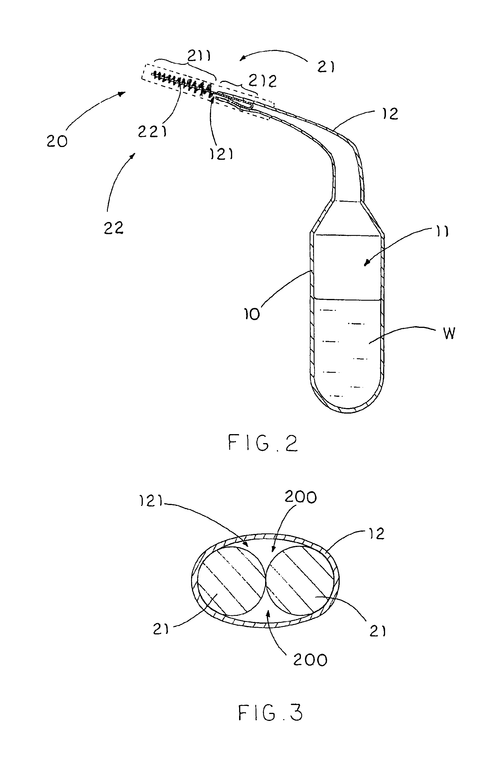 Interproximal squirt brush