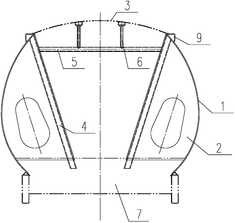 Side wall supporting structure and hopper car