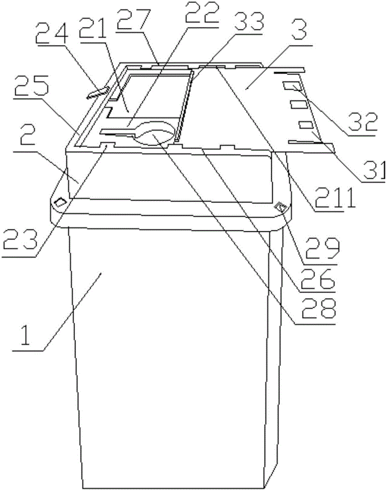 Medical sharp utensil box with sliding cover