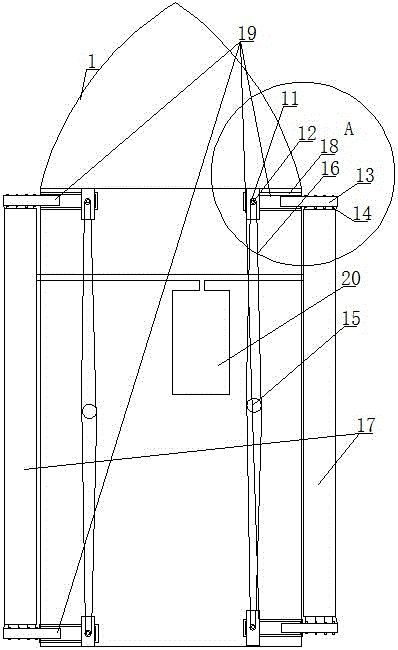 Stable sailing device for scenic spot sightseeing ship and method